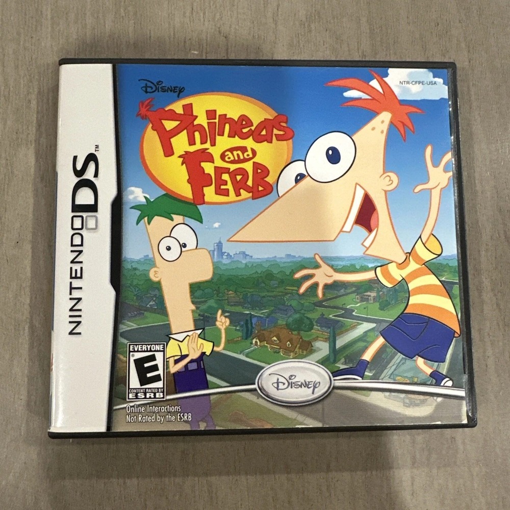 Disney Phineas and Ferb Nintendo DS Game NTR-CFPE-USA Case No Manual